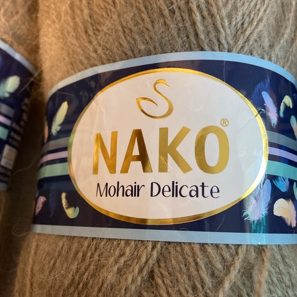 Nako Mohair Delicate Yarn 3 skeins New - Picture 2 of 6